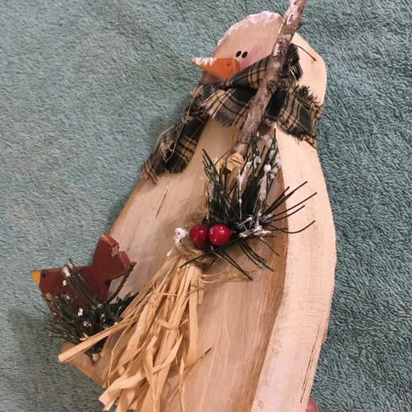Handmade wooden Snowman - Picture 3 of 12